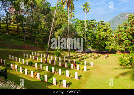 Kandy zweiten Weltkrieg Friedhof ist ein britischer Soldatenfriedhof in Kandy, Sri Lanka. Friedhof ist für die Soldaten des Britischen Empire, die dur getötet wurden. Stockfoto