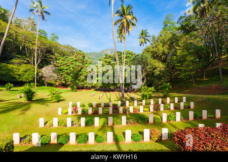 Kandy zweiten Weltkrieg Friedhof ist ein britischer Soldatenfriedhof in Kandy, Sri Lanka. Friedhof ist für die Soldaten des Britischen Empire, die dur getötet wurden. Stockfoto