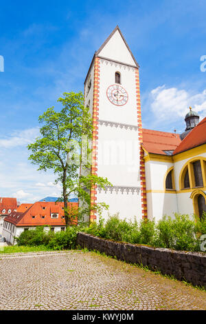 Füssen Abtei oder St. Mang (Kloster Sankt Mang) ist ein ehemaliges Kloster der Benediktiner in Füssen in Bayern, Deutschland Stockfoto