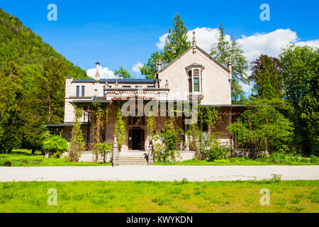 Foto Museum in der Kaiservilla in Bad Ischl, Oberösterreich. Kaiservilla war die Sommerresidenz von Kaiser Franz Josef und Kaiserin Sisi Elisabeth o Stockfoto