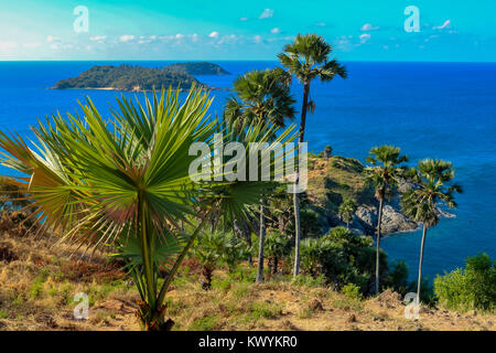 Januar 6, 2016 Laem Phromthep Phuket Thailand Allgemeine Ansicht des phromthep Cape Stockfoto