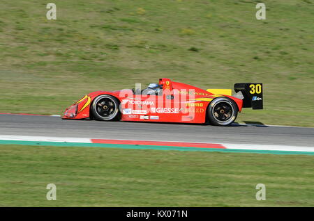 MUGELLO, IT, Oktober 2017, historische Ferrari 333 SP im Mugello während Finali Mondiali Ferrari 2017. Italien Stockfoto