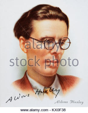 Aldous Huxley Porträt war ein englischer Schriftsteller und Schriftsteller, 1894 - 1963 Stockfoto