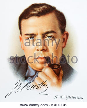 J.B. Priestley war ein englischer Schriftsteller und Dramatiker von 1894 bis 1984 Stockfoto