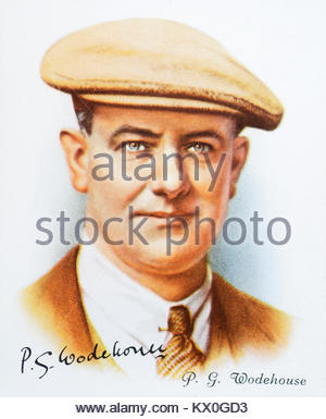 P.G. Wodehouse Porträt war ein englischer Autor 1881 - 1975 Stockfoto