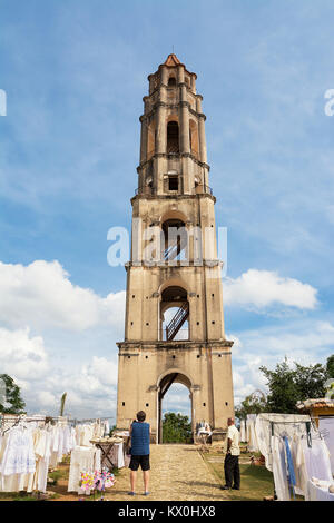 Überwachung Turm von Sklaven der Manaca Iznaca Zucker fabbica Stockfoto