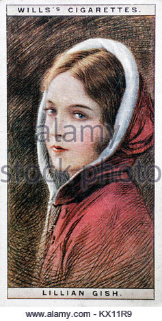 Lillian Gish, amerikanische Schauspielerin aus der Stummfilmzeit der 1910ff., 1893 - 1993 Stockfoto