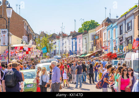 Blick auf die Straße von London, Großbritannien Stockfoto