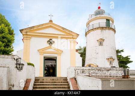 Farol da Guia (Eastern Light House) von Macau Stockfoto