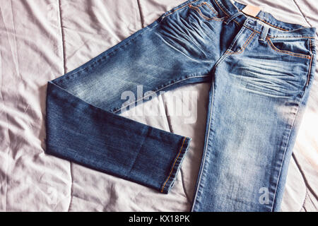 Jeans und Jeans Mangel Muster Textur Hintergrund Stockfoto