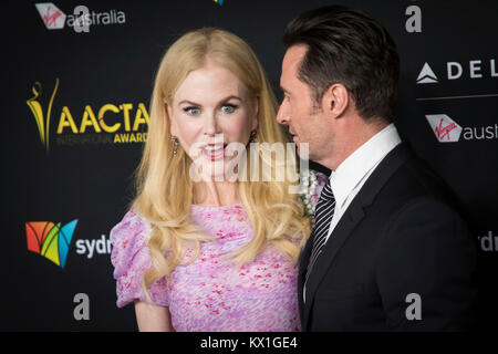 Nicole Kidman posiert für die Fotografen bei der Ankunft an der 7. jährlichen AACTA internationale Auszeichnungen im Avalon am Freitag, Januar 5, 2018, in Los Angeles Quelle: Gtres Información más Comuniación auf Linie, S.L./Alamy leben Nachrichten Stockfoto