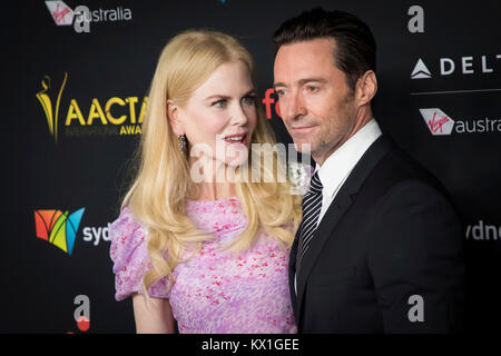 Los Angeles, USA. 5. Januar, 2018. Nicole Kidman posiert für die Fotografen bei der Ankunft an der 7. jährlichen AACTA internationale Auszeichnungen im Avalon am Freitag, Januar 5, 2018, in Los Angeles Quelle: Gtres Información más Comuniación auf Linie, S.L./Alamy leben Nachrichten Stockfoto