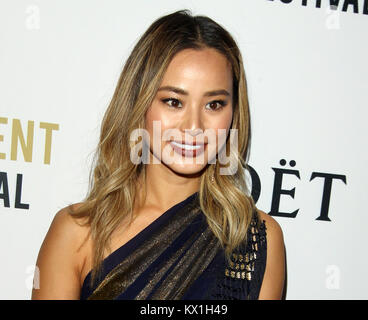 Los Angeles, USA. 06 Jan, 2018. Jamie Chung stellt während Moet & Chandon Feier am 3. jährliche Moet Moment Film Festival Golden Globes Woche bei Poppy in Los Angeles, Kalifornien statt. Am Januar 06, 2018. Credit: Gtres Información más Comuniación auf Linie, S.L./Alamy leben Nachrichten Stockfoto