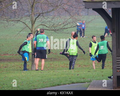 Greenwich, London, UK. 6. Januar, 2018. UK Wetter: kalt, jedoch angenehmen Tag in Greenwhich mit sonnigen Abschnitten nach einigen frühen Morgennebel. Credit: James Bell/Alamy leben Nachrichten Stockfoto