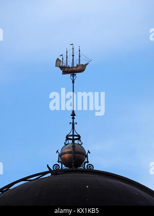 Greenwich, London, UK. 6. Januar, 2018. UK Wetter: kalt, jedoch angenehmen Tag in Greenwhich mit sonnigen Abschnitten nach einigen frühen Morgennebel. Credit: James Bell/Alamy leben Nachrichten Stockfoto