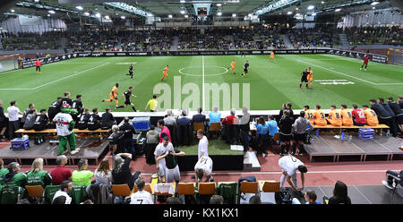 Sindelfingen, Deutschland. 06 Jan, 2018. Hallenuebersicht Glaspalast Sindelfingen. GES/Fussball/Mercedes-Benz JuniorCup 2018, Sindelfingen, 06.01.2018 Fußball: Mercedes-Benz Hallenturnier JuniorCup 2018, Sindelfingen, Deutschland. | Verwendung der weltweiten Kredit: dpa/Alamy leben Nachrichten Stockfoto