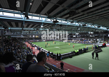 Sindelfingen, Deutschland. 06 Jan, 2018. Hallenuebersicht Glaspalast Sindelfingen. GES/Fussball/Mercedes-Benz JuniorCup 2018, Sindelfingen, 06.01.2018 Fußball: Mercedes-Benz Hallenturnier JuniorCup 2018, Sindelfingen, Deutschland. | Verwendung der weltweiten Kredit: dpa/Alamy leben Nachrichten Stockfoto