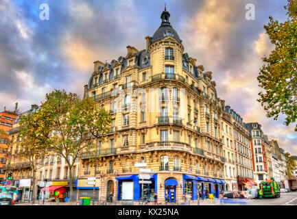 Typische Gebäude in Paris, Frankreich Stockfoto