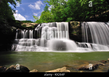 Peters Creek Wasserfall in der Nähe von gauley River Stockfoto