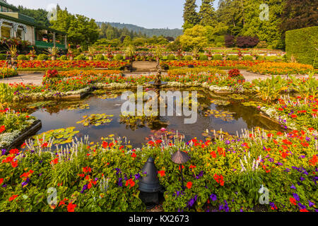 Die Butchart Gärten in Victoria, British Columbia, Kanada eine National Historic Site von Kanada Stockfoto