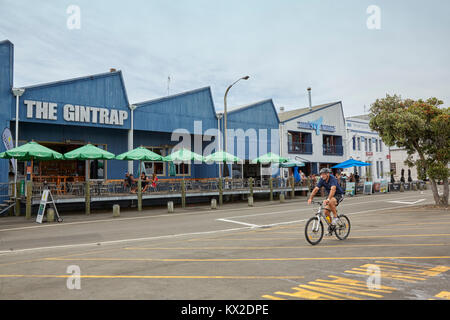 Die Gintrap Restaurant und Bar, West Quay, Napier, Neuseeland Stockfoto