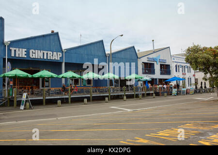 Die Gintrap Restaurant und Bar, West Quay, Napier, Neuseeland Stockfoto