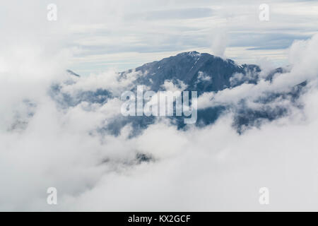 Olympischen Berge in Wolken von Mount Townsend im Buckhorn Wüste gesehen, Olympic National Forest, Washington State, USA Stockfoto