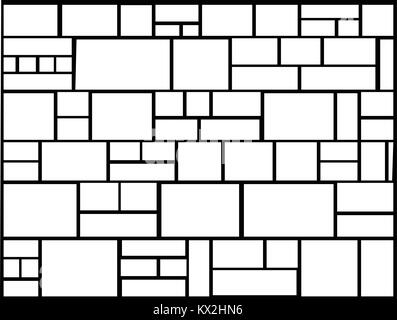 Verschiedene Stein Fliese Typ Textur für Bodenbeläge Stock Vektor