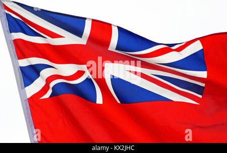 In der Nähe der Rot Weiß und Blau Union Jack Flagge Stockfoto