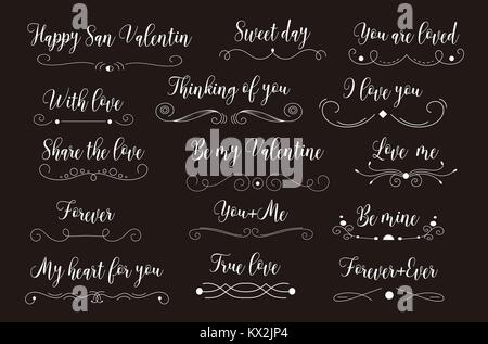 Karte mit Doodle herzen Symbole für Valentines Tag, retro Farben, Vector Illustration Cute Stock Vektor