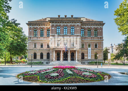 Der Kroatischen Akademie der Wissenschaften und Künste ist die höchste wissenschaftliche Einrichtung in Kroatien in die Hauptstadt Zagreb. Das Gebäude wurde gebaut Stockfoto