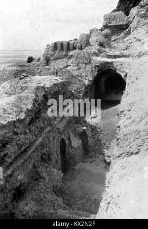 Historische Persien (Iran) im Jahr 1935 - Archäologie - KUH ICH KHWAJA GEMÄLDE GALERIE Stockfoto