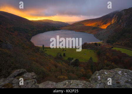 Lough Tay See in Wicklow Mountains - Irland Stockfoto