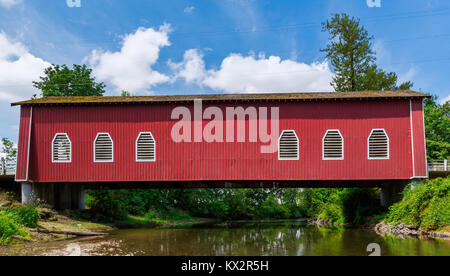 Die Shimanek Brücke, Scio in Osage County, Oregon, USA Stockfoto