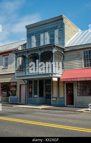 Alten Topf Stadt Taverne, 133 King Street West, Strasburg, Virginia Stockfoto