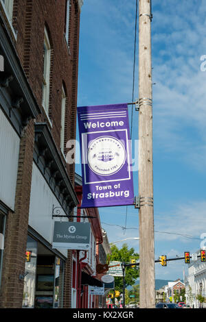 Alten Topf Stadt Taverne, 133 King Street West, Strasburg, Virginia Stockfoto