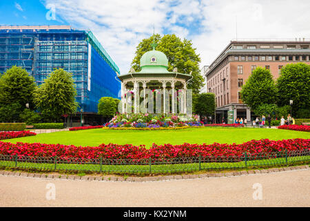 Musikkpaviljongen ist die Musik Pavillon, in Bergen City Park, Norwegen Stockfoto