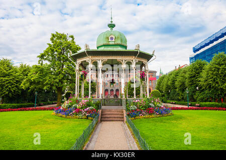 Musikkpaviljongen ist die Musik Pavillon, in Bergen City Park, Norwegen Stockfoto