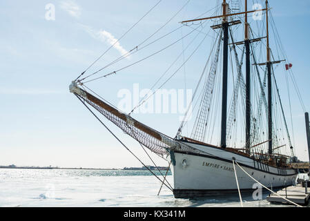 Ice-gebundenen Schiff, Toronto Stockfoto