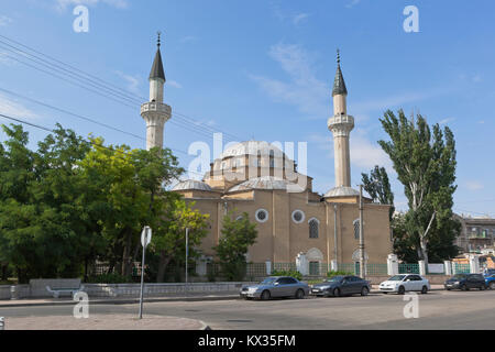 Jewpatoria, Republik Krim, Russland - Juli 19, 2017: Moschee von Juma-Jami in der Stadt Jewpatoria, Krim Stockfoto