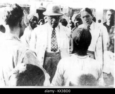 Dr. Ambedkar im Gespräch mit Menschen wie der Arbeitsminister in der Vizekönig Executive Council bei der Kohlebergwerke, Dhanbad (Jharkhand) Stockfoto