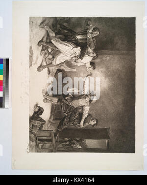 (La rixe, d'après Meissonier.) (Nypl b 14693583-1153454) Stockfoto