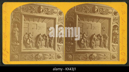 Dieses Gemälde, *das Totenbett von Columbus* von John F. Jarvis, stellt die letzten Momente des berühmten Entdeckers Christoph Kolumbus dar. Es ist eine ikonische Darstellung des Endes seiner Reise und seines Vermächtnisses. Stockfoto