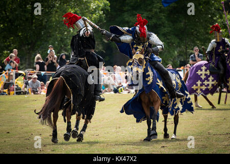 Fechten im Blenheim Palace Stockfoto