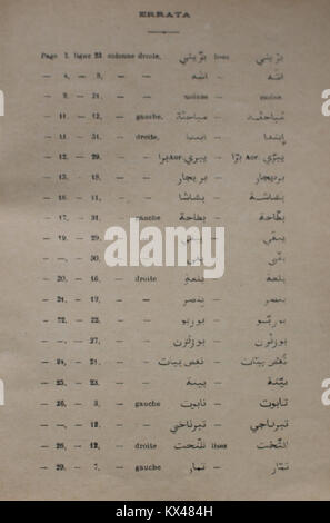 Wörterbuch Arabe-Fran çais par Alfred Nicolas (1938), 03. Stockfoto