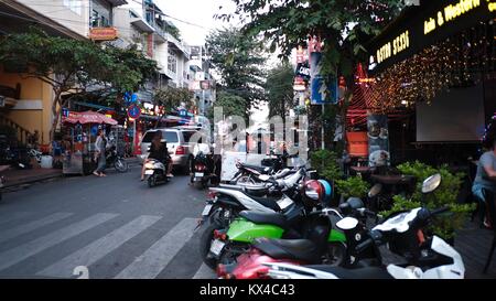 136 Street touristische Nachtleben Bar nach Stunden Spaß Fotos Phnom Penh Kambodscha Stockfoto