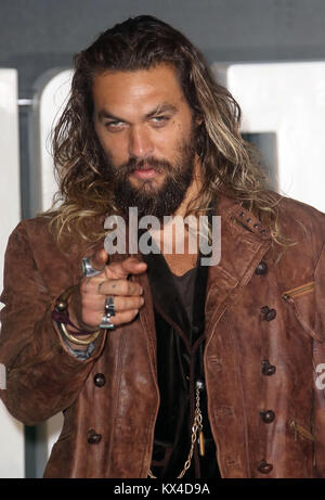 04 Nov, 2017 - Jason Momoa Teilnahme an 'Justice League' Photocall, die Hochschule, Southampton Row, London, England, Großbritannien Stockfoto