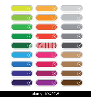 Leere Web-Taste set Vektor Stock Vektor