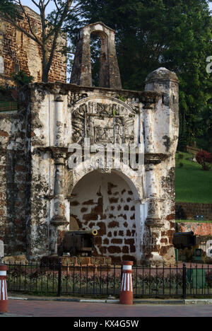 Die alte Festung Fort in Melaka, Malaysia Stockfoto