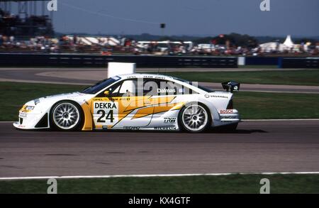 Yannick Dalmas, Joest Racing Opel, Opel Calibra V6 4x4, International Touring Car Championship für FIA-Klasse 1 Tourenwagen, Silverstone Aug 17 1996. Stockfoto